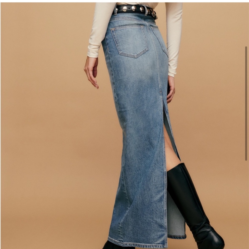 NWT REFORMATION Daria denim skirt size 27 - Picture 7 of 8